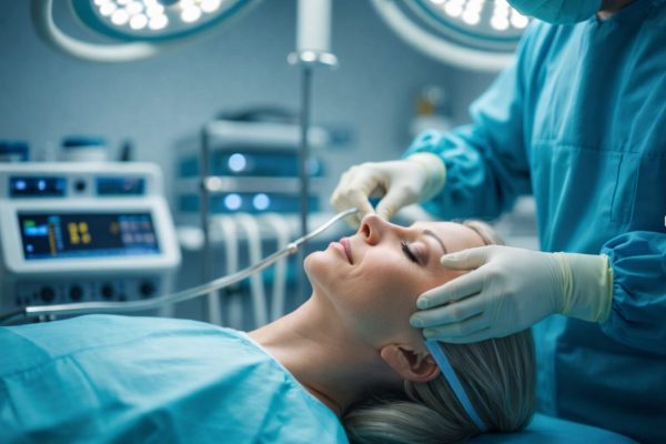 Médico realizando um Facelift 2