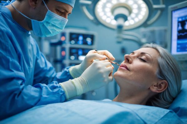 Médico realizando um Facelift 3